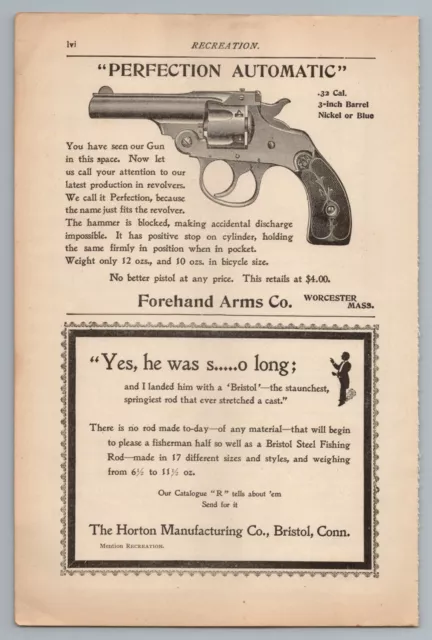 1890s-1910s Print Ad Guns Firearms