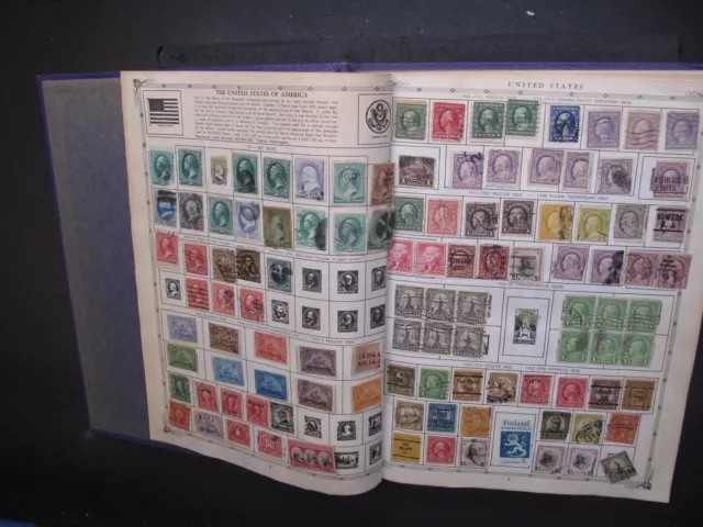 Grossman 1960 Premier Stamp Album With 100s Of Stamps