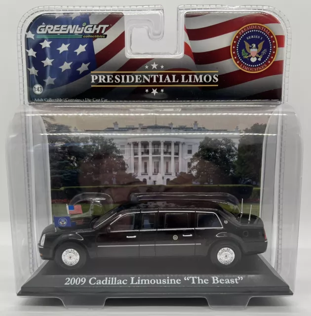 GreenLight 1:43 Presidential Limos Series 1 Barack Obama's 2009 Cadillac Beast