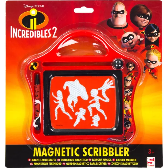 ✅Disney Incredibles Kindertafel / Maltafel / Zaubertafel /Magnet Schieber*Neu*