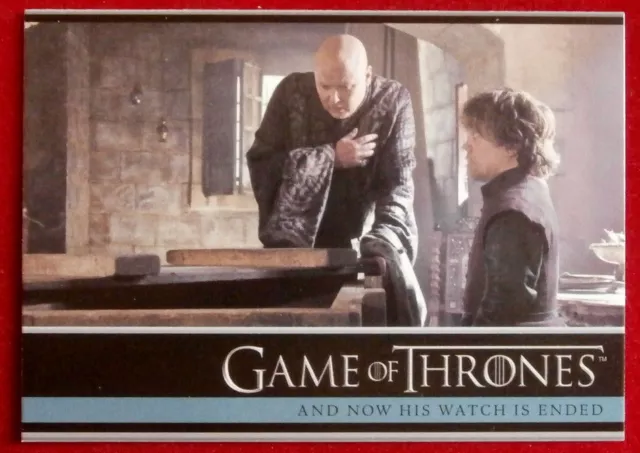 GAME OF THRONES Staffel 3 Karte #11 - JETZT IST SEINE UHR BEENDET - Rittenhouse 2014