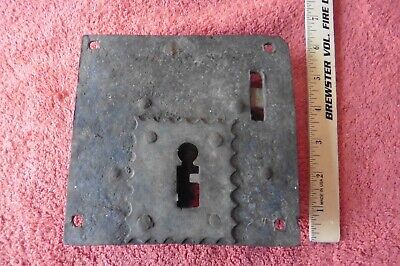 Antique Wrought Iron Door Lock latch Hand Forged Church or Jail -No Skeleton Key