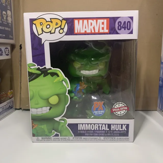 Funko Pop #840 Marvel Immortal Hulk 6" PX Exclusive TOP Special Edition XL