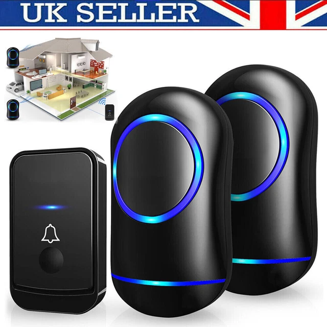 Wireless Doorbell, Waterproof Wall Plug-in Cordless Door Chie Kit With - View #5