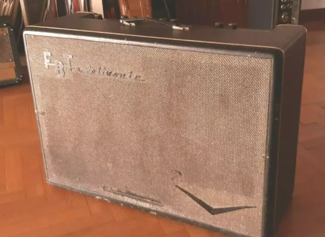 early FBT Model 200 Vintage '60 Tube Amp With Reverb Made in Italy VIDEO