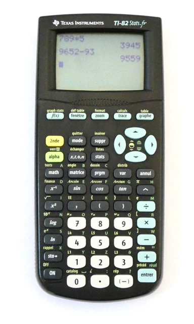 Calculatrice Texas Instruments TI-82 Stats.fr Violette - Graphique Programmable - Occasion