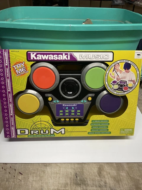 NIB Kawasaki Music Jazzin Drum Kit Practice Pad Digital Drum-set Sealed Unopened