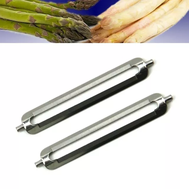 Dual ground Heavy Duty Stainless Steel Vegetable Peeling Blades 2 Pieces