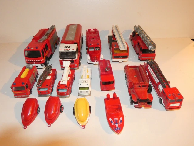 Lot De Véhicules De Pompiers Solido - Occasion | Collection Miniature, Jouet Métal, Camion Pompier Vintage