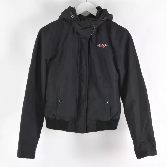 HOLLISTER CALIFORNIA ALL Weather Hooded Jacket-Size Medium Girls Womens  navy Blu £25.00 - PicClick UK