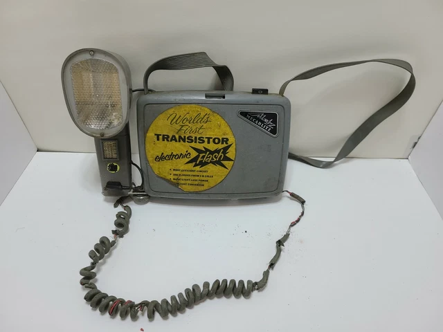 Vintage Metz Mecablitz Camera With Flash-(prop or parts only)