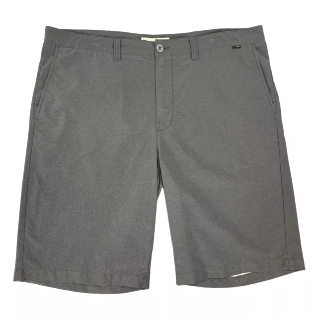 Travis Mathew Shorts Mens 40 Gray Flat Front Hybrid Stretch Nylon Blend Golf