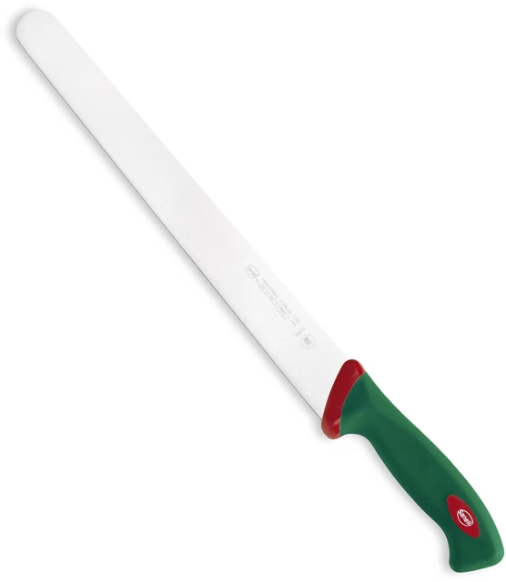 37706 Sanelli Premana Coltello Per Prosciutto Con Lama Seghettata E Manico Verde