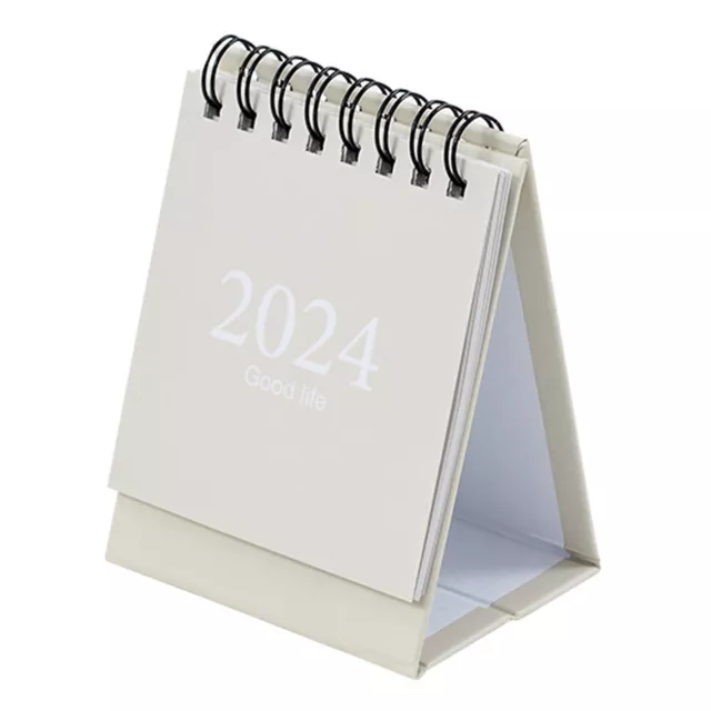 Time Management Tool Birthday Gift Calendar 2024 Mini Desk with Spiral Coil