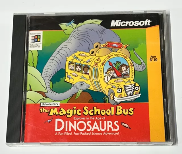 The  Magic School Bus Explores The World Of Dinosaurs - Windows Pc Cd Game