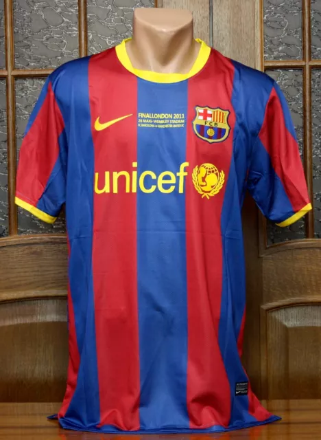 Barcelona 2010-2011 UEFA Champions League Final London jersey