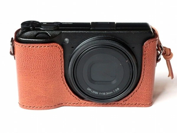 Camera Case for Ricoh GR III and GR IIIx  Leather Handmade Brown
