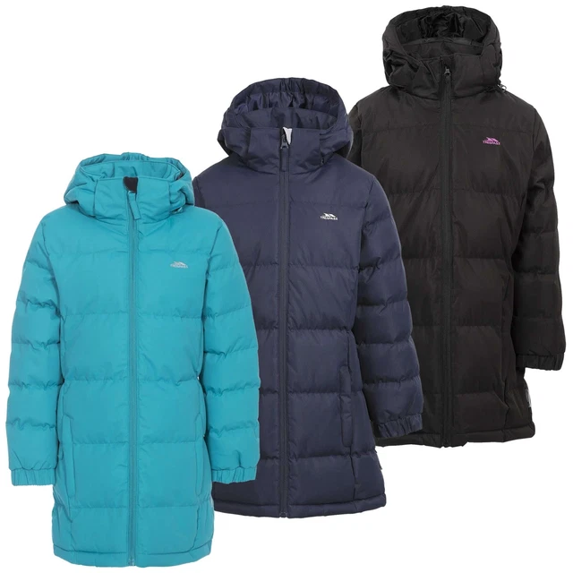 Trespass Tiffy Girls Insulated Longer Length Jacket