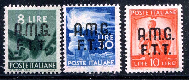 Italy Trieste AMG FTT # 15 - 17 VF OG MNH Set of 3 1948 Scott Value $301.50