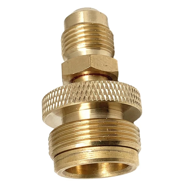 Adaptateur Laiton 7/16" Pour Bouteille De Gaz - Valve Plate Vers Bouteille GPL, 35x14mm, Pour Camping, Barbecue