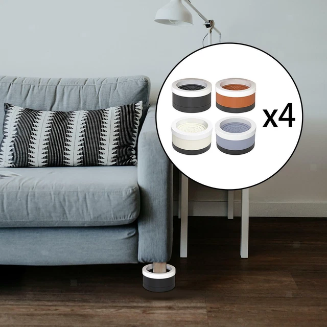 4 Stück Heavy Duty Bett Möbelerhöhung 1,77 Zoll verstellbare Bettheber Riser