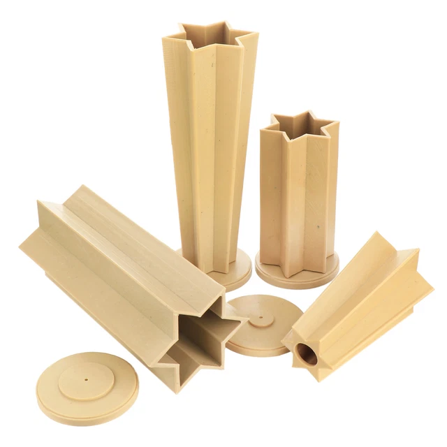 NKlaus 3D DIY Kerzenform Aus Kunststoff – Sternform Mit Abnehmbarem Boden Für Kerzenherstellung