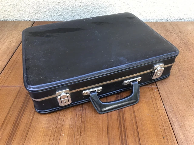 Valise Ancienne Noire Vintage - Bagagerie Rétro, Occasion Avec Son Charme D'antan