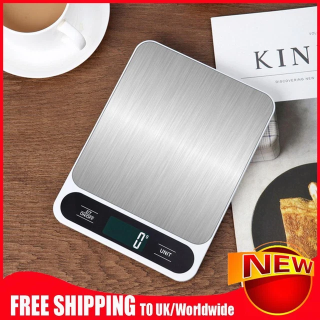 10kg/1g Food Scale Precise Graduation Digital Pocket Scale (White 10KG/1g)