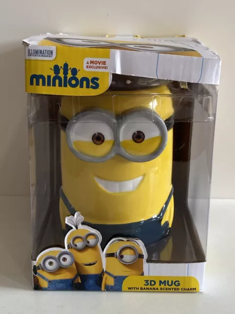 Kevin Minion 3D Mug - With Banana Scented Charm - Boxed - Brand New