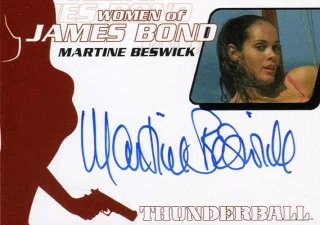 James Bond The Quotable James Bond Martine Beswick Autograph Card WA23