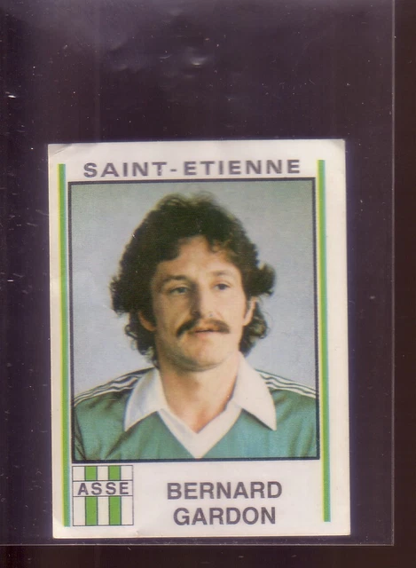 STICKER PANINI FOOT 1988 PASCAL FRANCOISE ST ETIENNE # 314 RECUP REMOVED