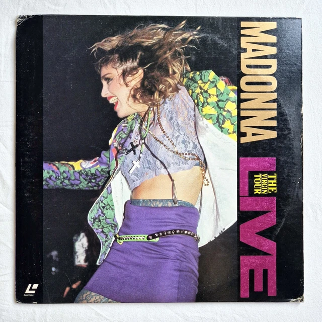 MADONNA THE VIRGIN Tour Live 1985 Japan Reissue Laser Disc Obi