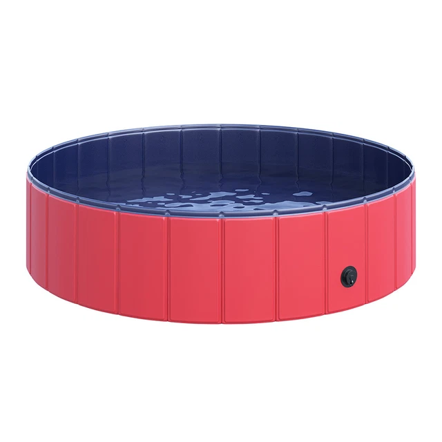 Piscina plegable tela compuesta de PVC material bañera (B)