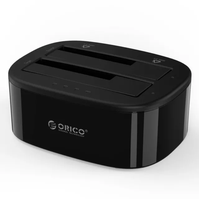 Orico 2.5/3.5" USB3.0 1 to 1 Clone Dual-bay HDD and SSD Hard Drive Dock Station