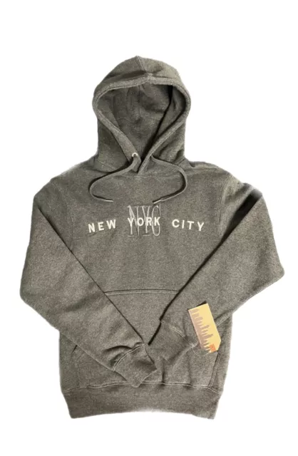 Hoodie NYC New York City Mens Pullover Size Men’s Dark Gray Sweatshirt All Sizes