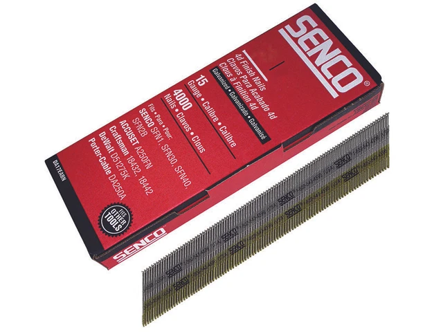 Senco Meißel Smooth Stift Nägel Verzinkt 15G X 44mm Packung 4000 SENDA19EAB