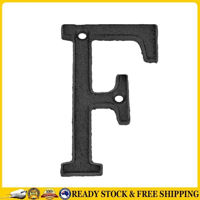 Metal Letters Cast Iron House Sign Doorplate DIY Cafe Wall Decoration (F) Z#B