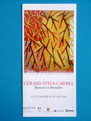 TITUS-CARMEL Gérard exposition Vence RAMURES & RETOMBES Oulchy-le-Château Aisne 