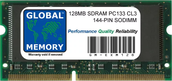 128Mb Pc133 144-Pin Sdram Sodimm Akai Mpc500/Mpc1000/Mpc2500 Samplers (Exm128)