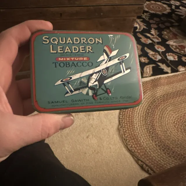 Rare 1930s Squadron Leader Tobacco Tin