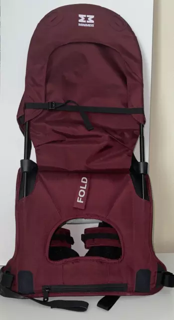 MINIMEIS MNX10  Shoulder Carrier (black/maroon) Gently Used