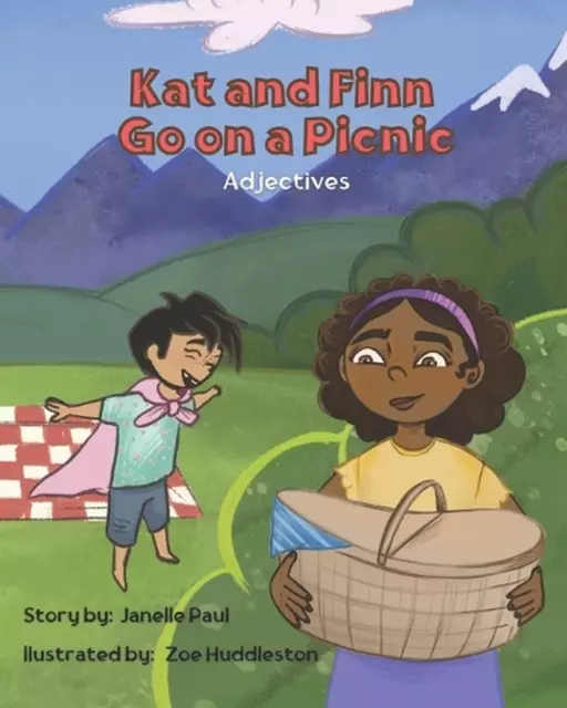 Kat and Finn Go on a Picnic: Adjectives by Janelle Paul (English) Paperback Book
