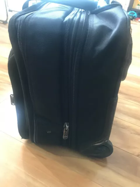 TUMI Alpha 26103D4 Expandable Deluxe Wheeled Black Ballistic Nylon Briefcase 8