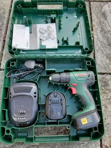 BOSCH PSB 1800 Li-2 Cordless 18 Volt Hammer Drill 2 Batterys With Case ...