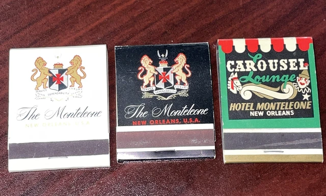 Vintage Matchbooks Lounge Hotel Monteleone New Orleans, U.s.a. - Carousel