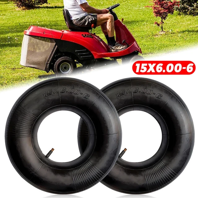 2X 15x6.00-6 Inner Tube 15x6.00-6 Tube for Lawn Mower 15X6-6 Tube & TR13 Valve