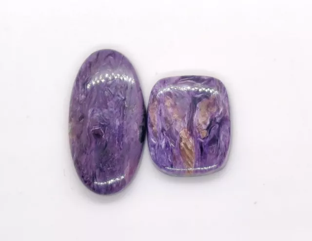 71 cts.Natural Lovely Russian Charoite Mix Cabochon Handmade Loose Gemstone Lot