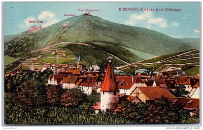 CPA/DEP 68/ RIBEAUVILLE  VUE SUR LES TROIS CHÂTEAUX 