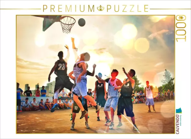 CALVENDO Puzzle Basketball 1000 Teile Lege-Größe 64 x 48 cm Foto-Puzzle Bild von