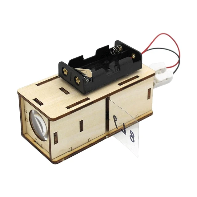 DIY Pocket Movie Model Kit, Physics Educational Toy, 3D Wooden Puzzle Learning,